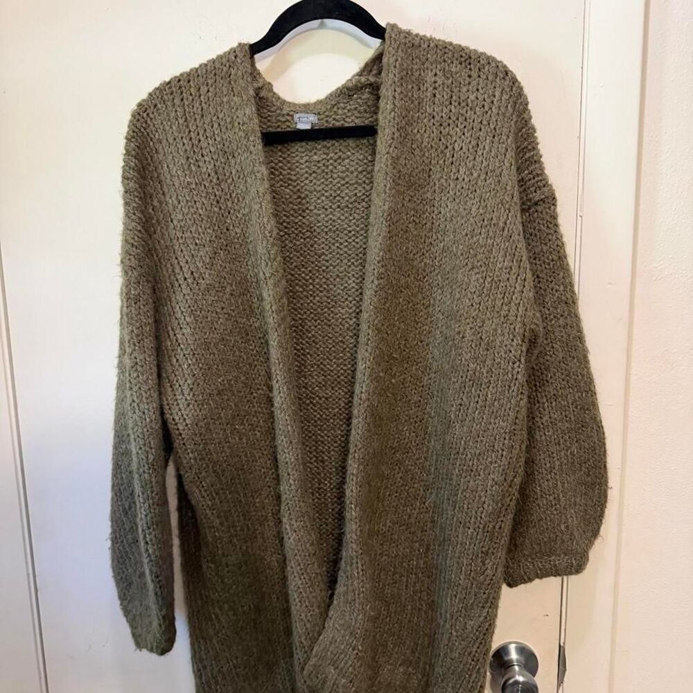Aerie Women's Green and Khaki Cardigan